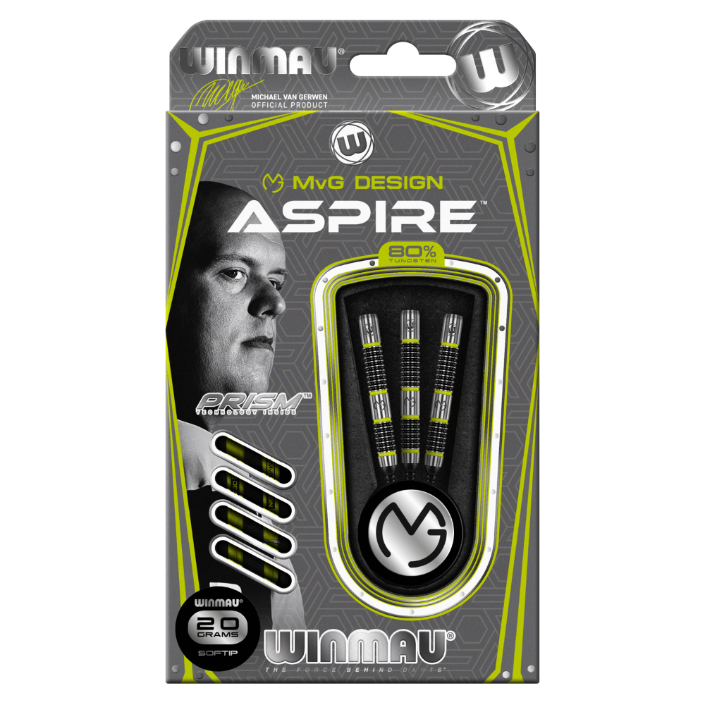 Winmau Michael van Gerwen Aspire Softdarts Packung 