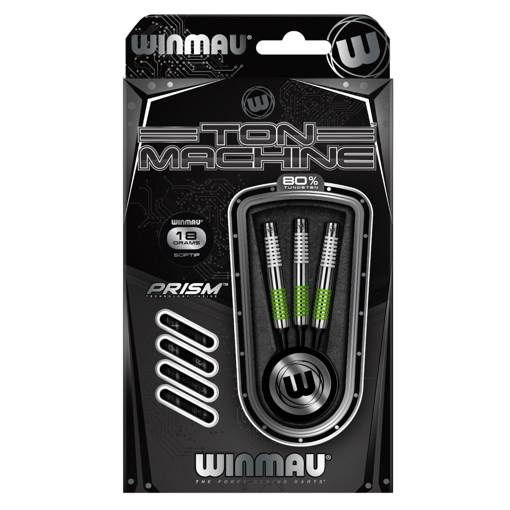 Winmau Ton Machine Green Softdarts Packung